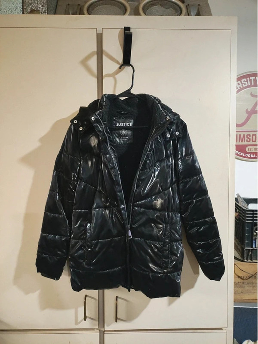 Justice Brand Bubble jacket black size large